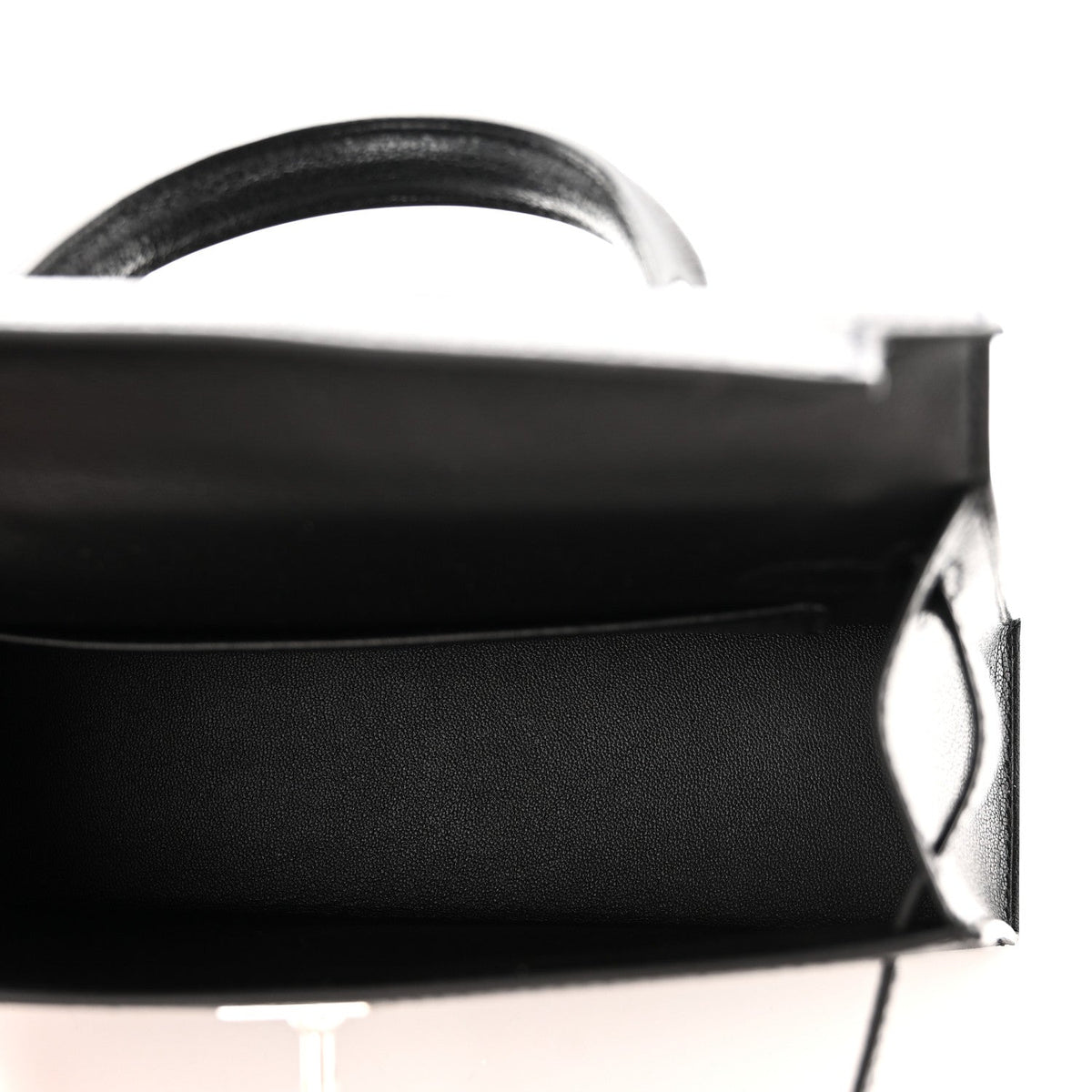 Hermes Chevre Chamkila Clou de Coeur Mini Kelly Sellier 20 Black