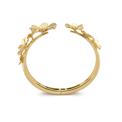 18K Gold Diamond VCA Frivole 7 Flowers Bracelet