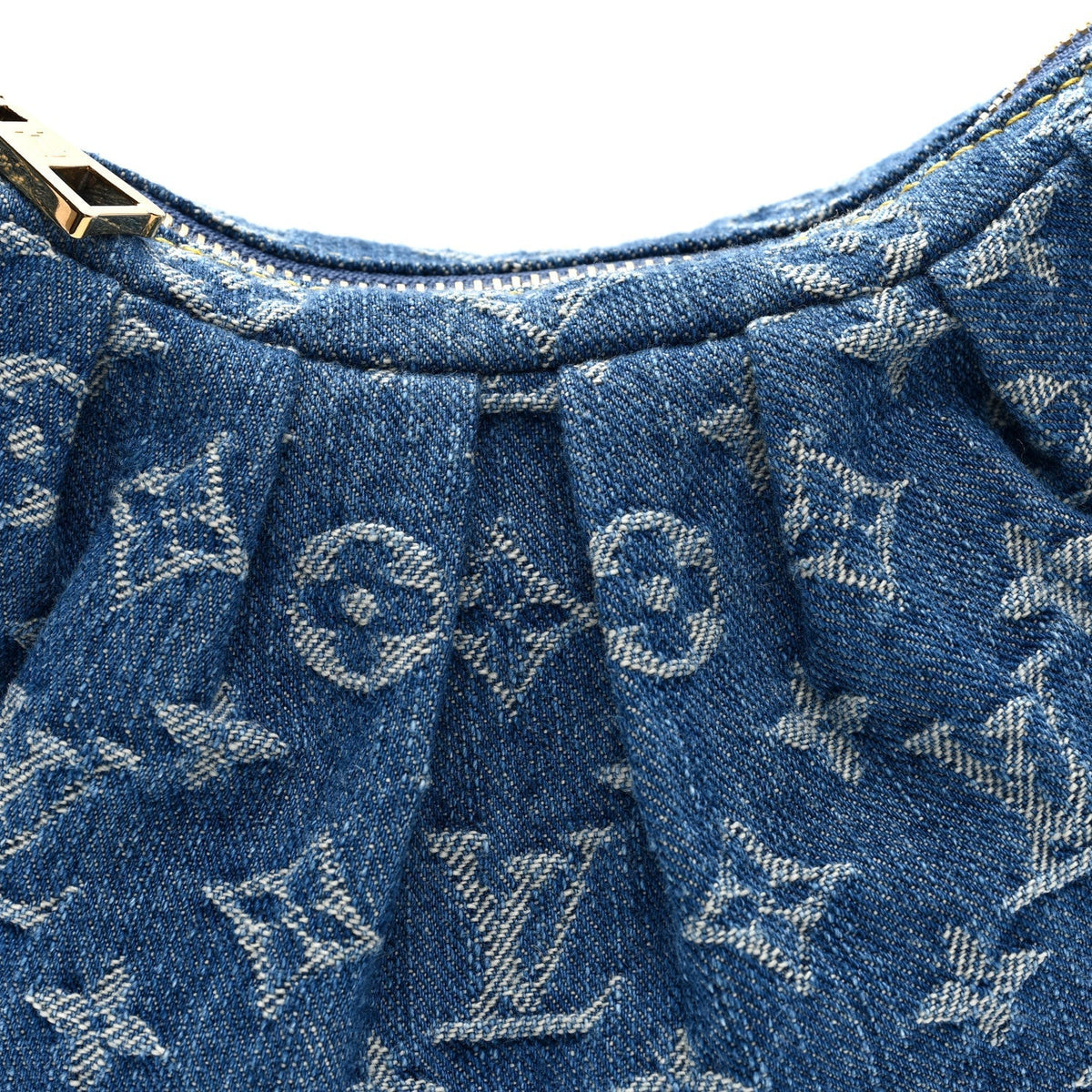 Louis Vuitton Monogram Denim Pochette Valley Blue
