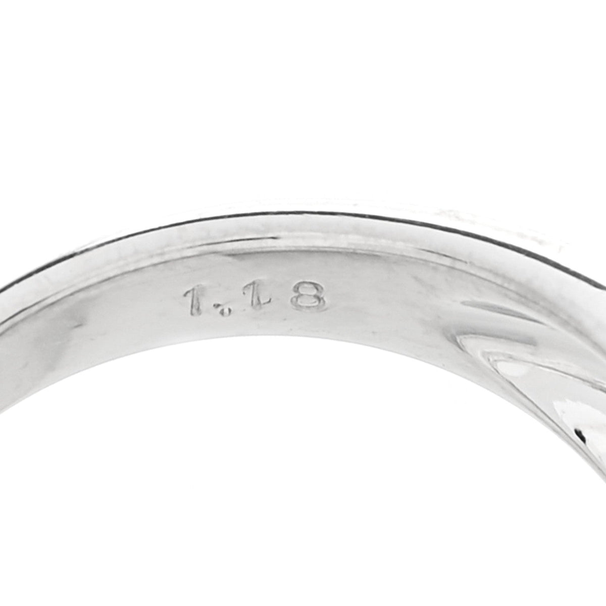 Platinum Diamond 1.18ctw Three Row Dome Band Ring 6