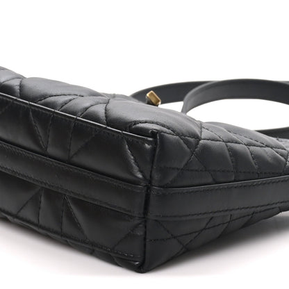 Christian Dior Calfskin Macrocannage Miss Caro Diorling Mini Bag Black