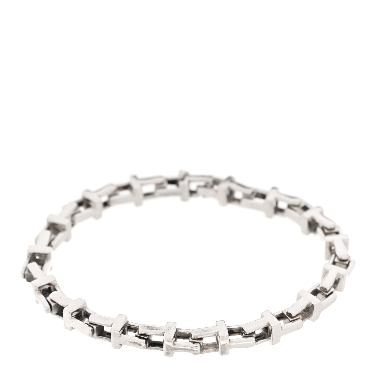 Tiffany Sterling Silver T Link Chain Bracelet