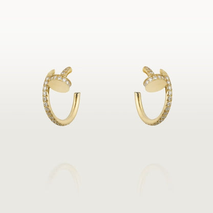 18K Gold Diamonds Cartier Juste un Clou Earrings