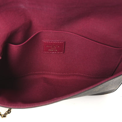 Louis Vuitton Monogram Pochette Felicie Chain Wallet Fuchsia