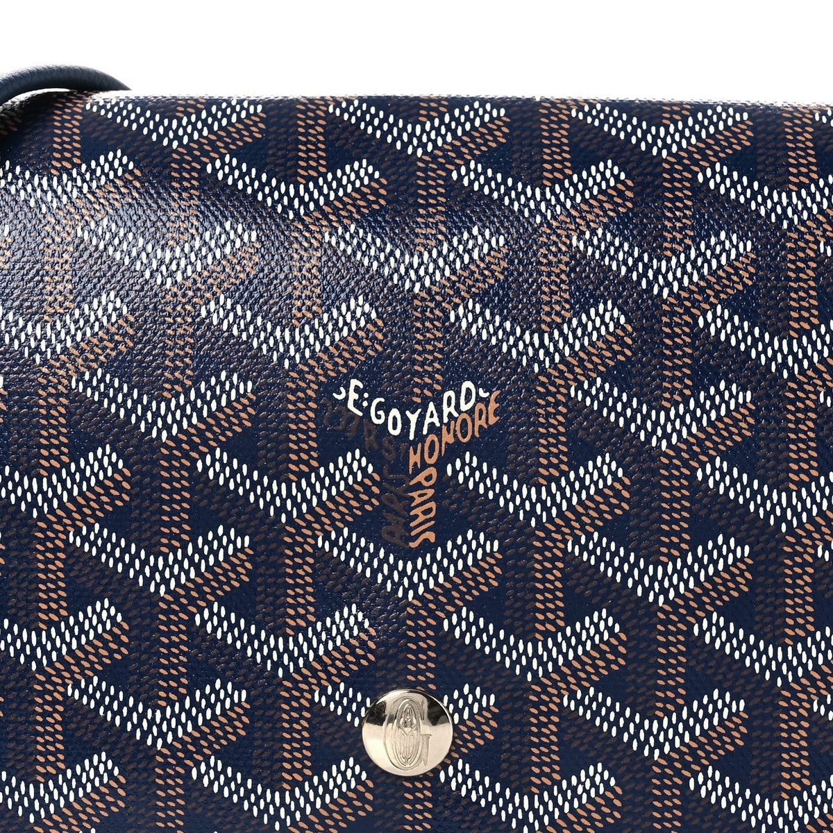 Goyard Goyardine Plumet Wallet Clutch Navy 1901295