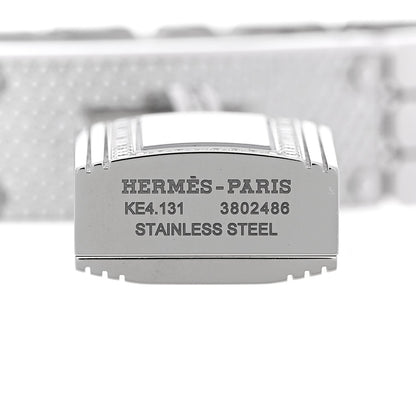 Hermes Stainless Steel Diamond Pave 16mm Kelly Watch 1937817