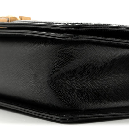 Chanel Caviar Quilted Medium Boy Flap Black 1988486