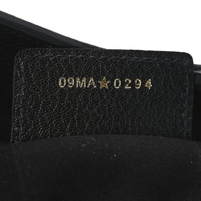 Christian Dior Shiny Goatskin Saddle Bag Black