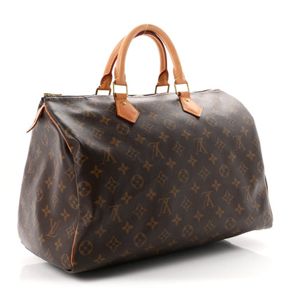 Louis Vuitton Monogram Speedy 35 Brown