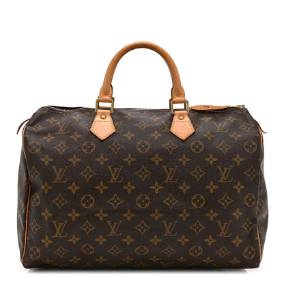 Louis Vuitton Monogram Speedy 35 Brown