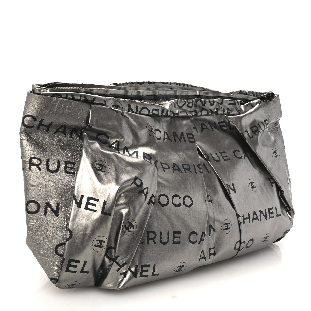 Chanel Coated Canvas Unlimited Clutch Silver 1985367