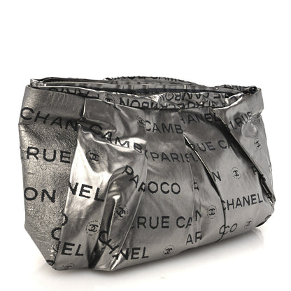 Chanel Coated Canvas Unlimited Clutch Silver 1985367