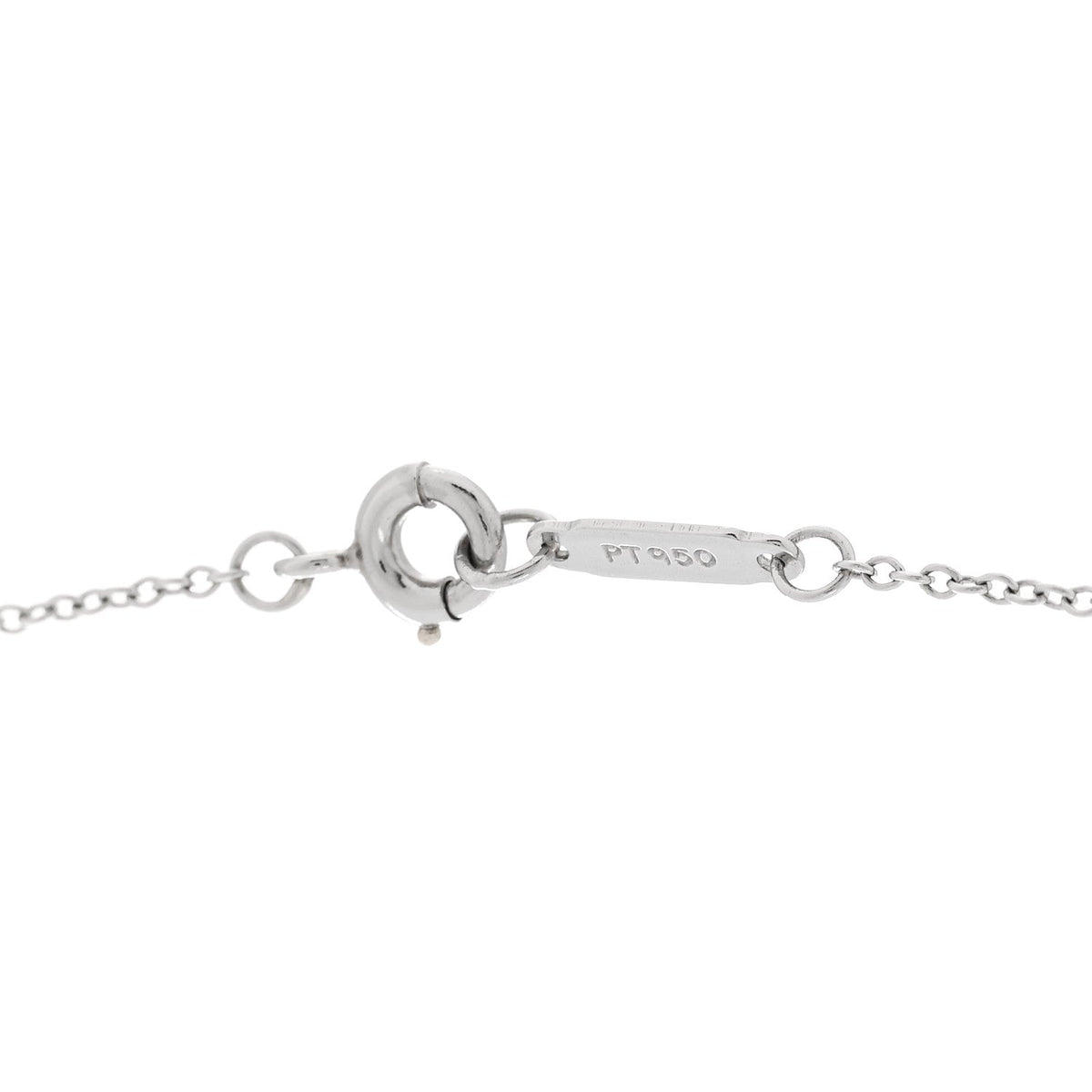 Tiffany Platinum Diamond Legacy Pear Drop Pendant Necklace