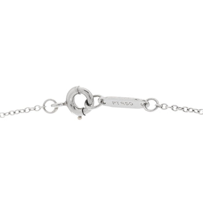 Tiffany Platinum Diamond Legacy Pear Drop Pendant Necklace
