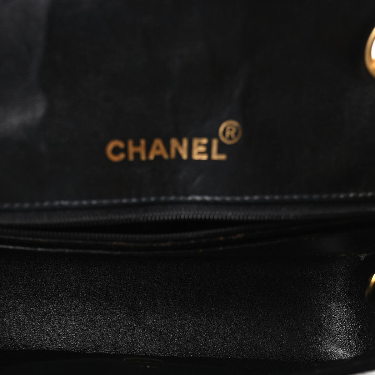 Chanel Patent Quilted Small Single Flap Black
