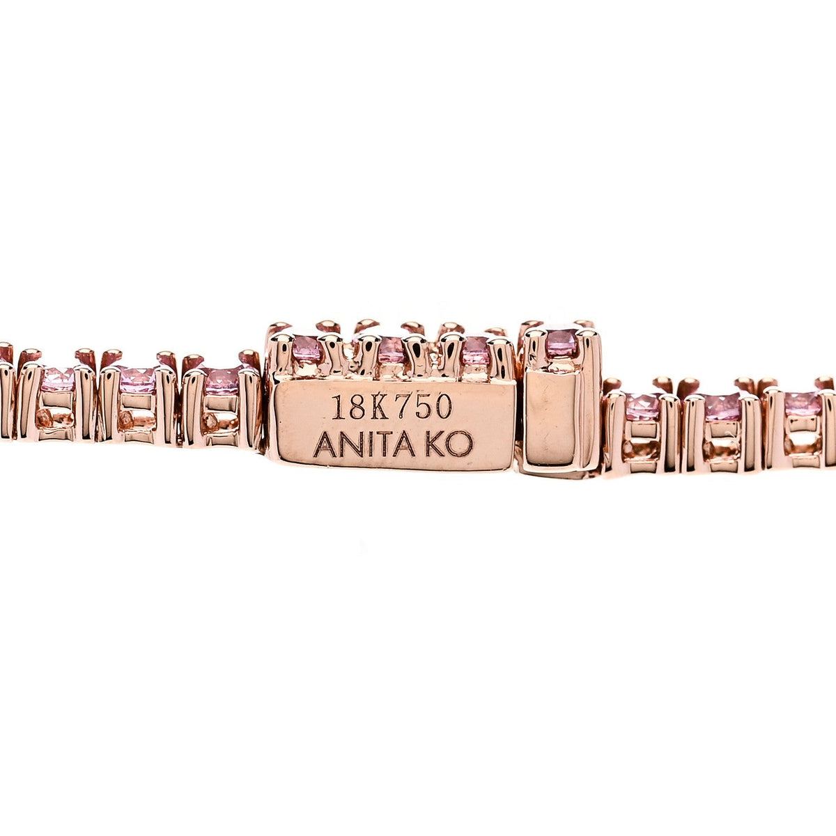 Anita Ko 18K Rose Gold Pink Sapphire Hepburn Choker Necklace