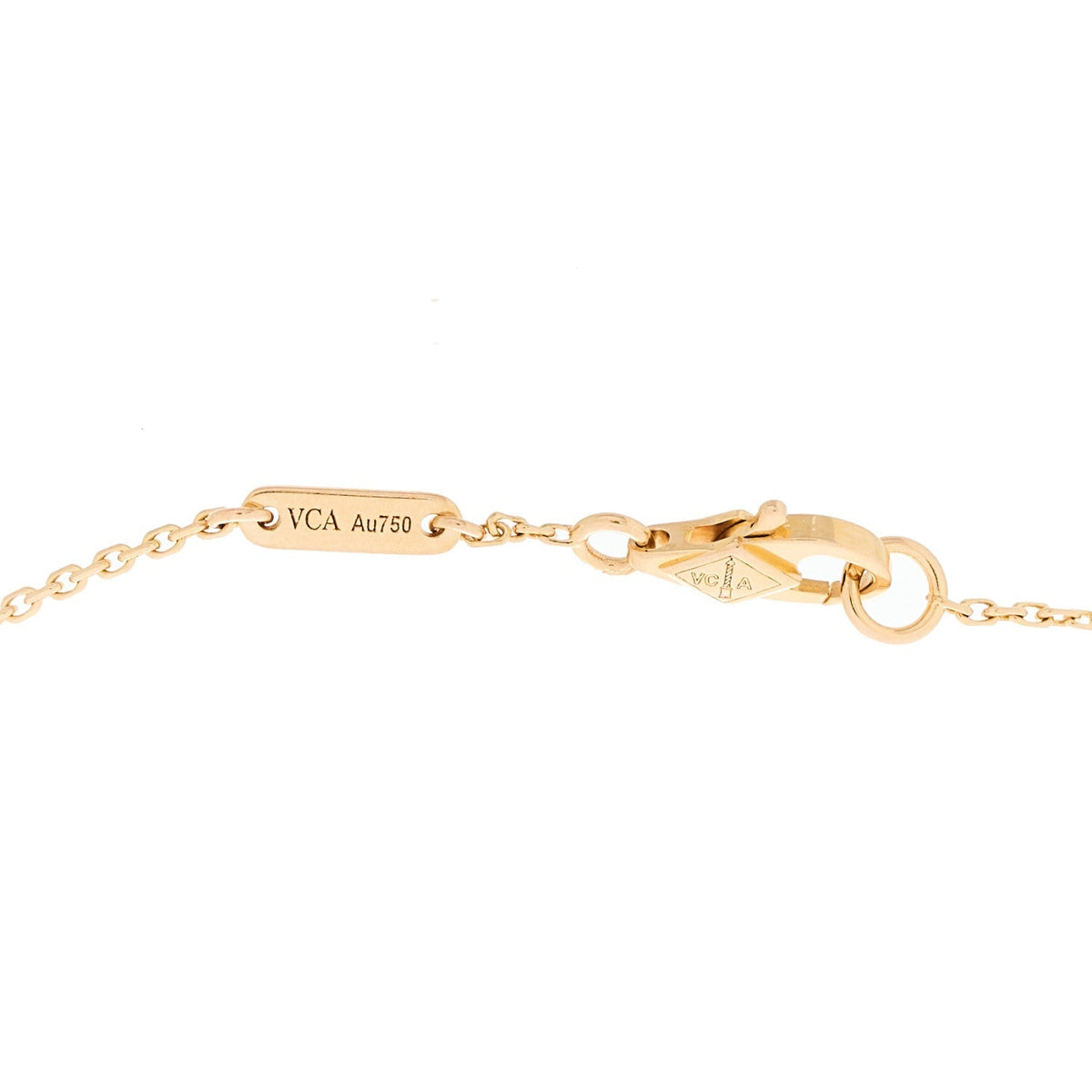 Van Cleef & Arpels 18K Rose Gold Carnelian Sweet Alhambra Heart Bracelet