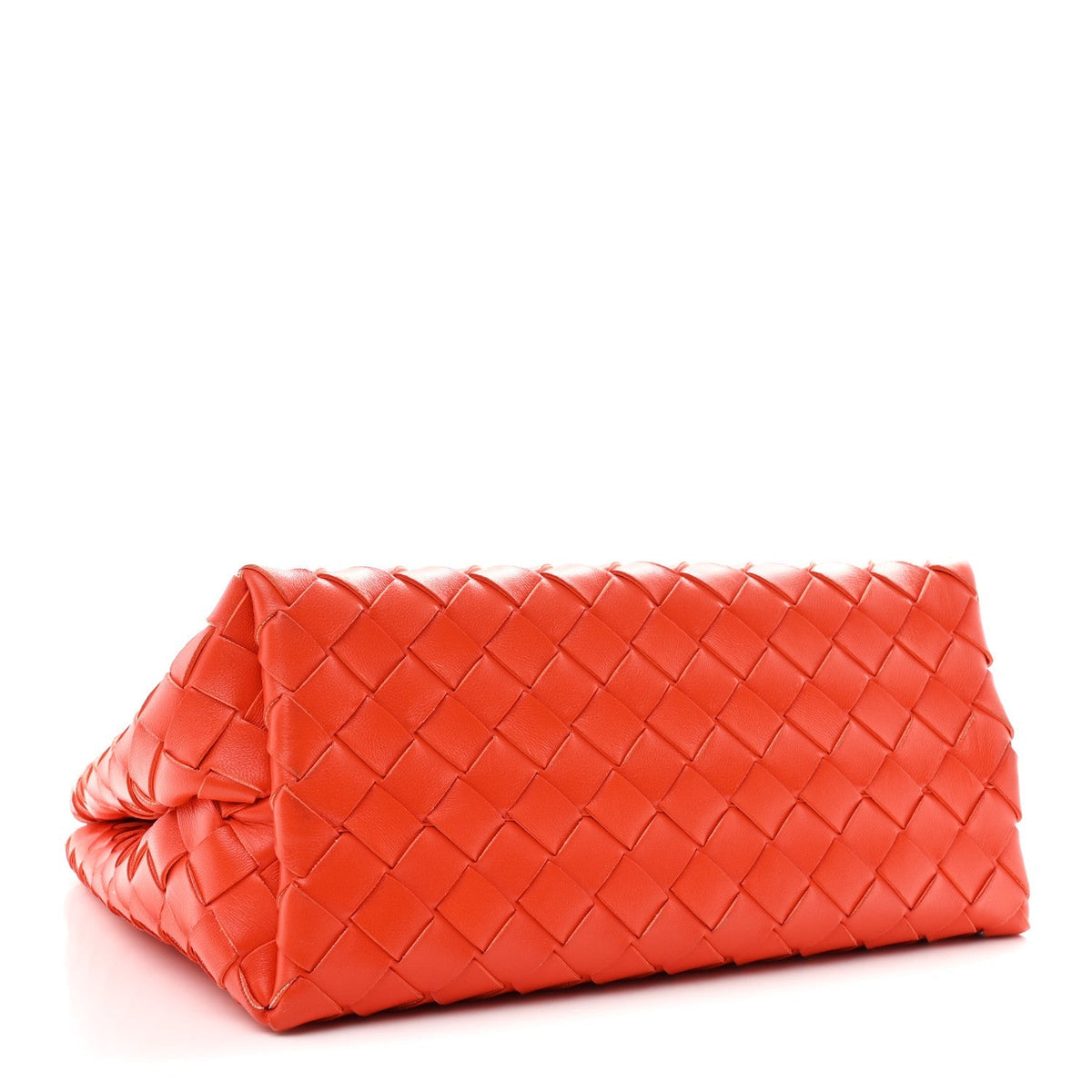 Bottega Veneta Nappa Intrecciato Small Andiamo Chain Bag Orange