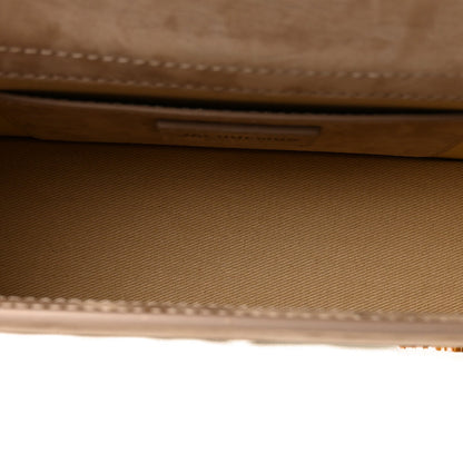 Jacquemus Nubuck Le Grand Bambino Shoulder Bag Dark Beige