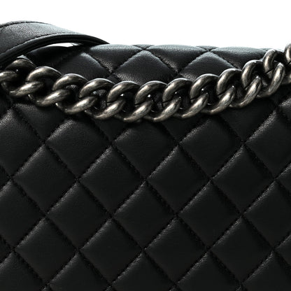 Chanel Calfskin Quilted Medium Boy Flap Black