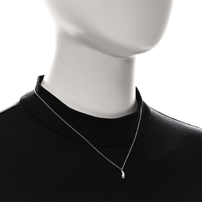 Tiffany Sterling Silver Elsa Peretti Teardrop Pendant Necklace