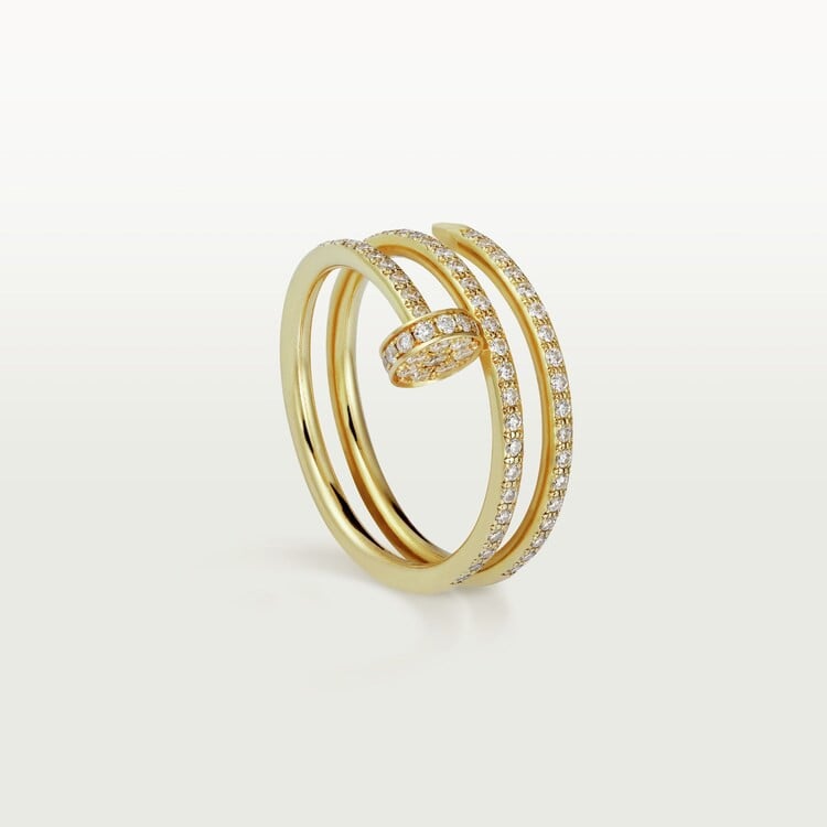 18K Gold Diamond Cartier Juste un Clou Ring