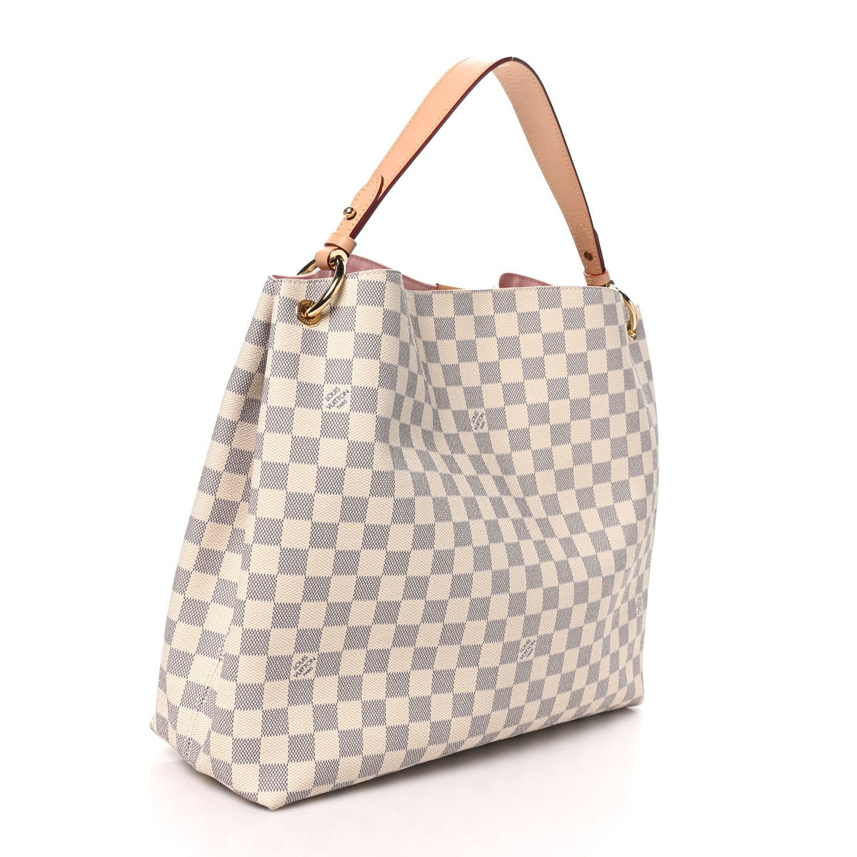 Louis Vuitton Damier Azur Graceful MM Rose Ballerine