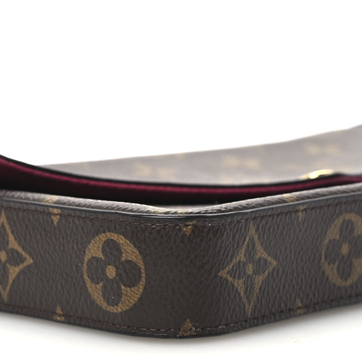 Louis Vuitton Monogram Pochette Felicie Chain Wallet Fuchsia