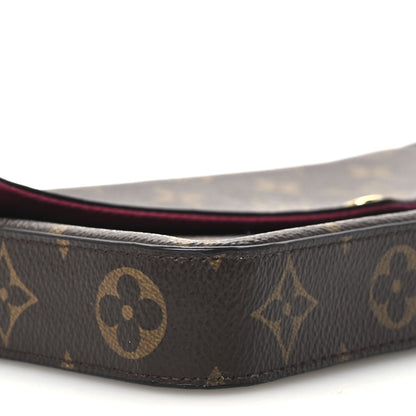 Louis Vuitton Monogram Pochette Felicie Chain Wallet Fuchsia