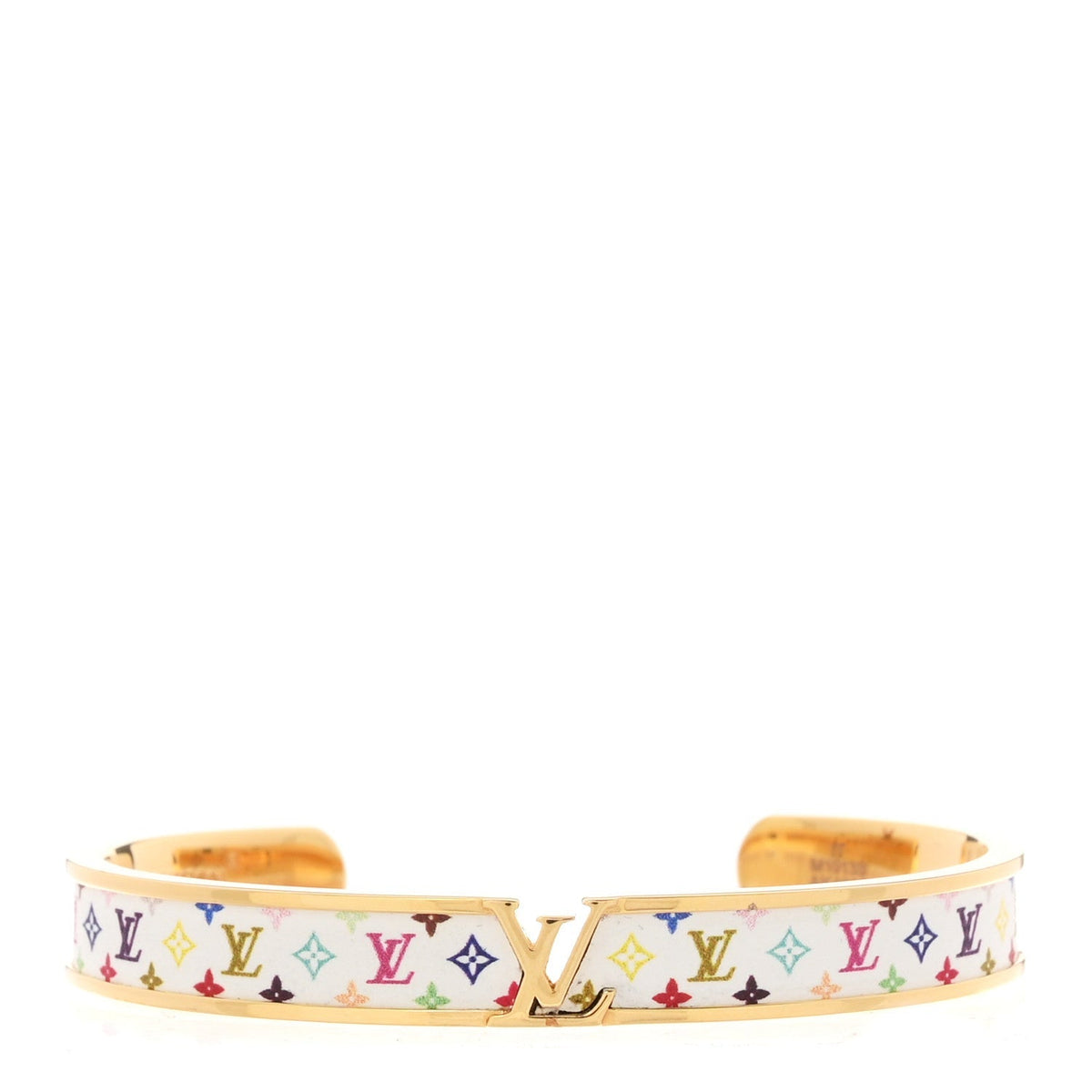 Louis Vuitton Monogram Multicolor LV Initiales Bracelet S White