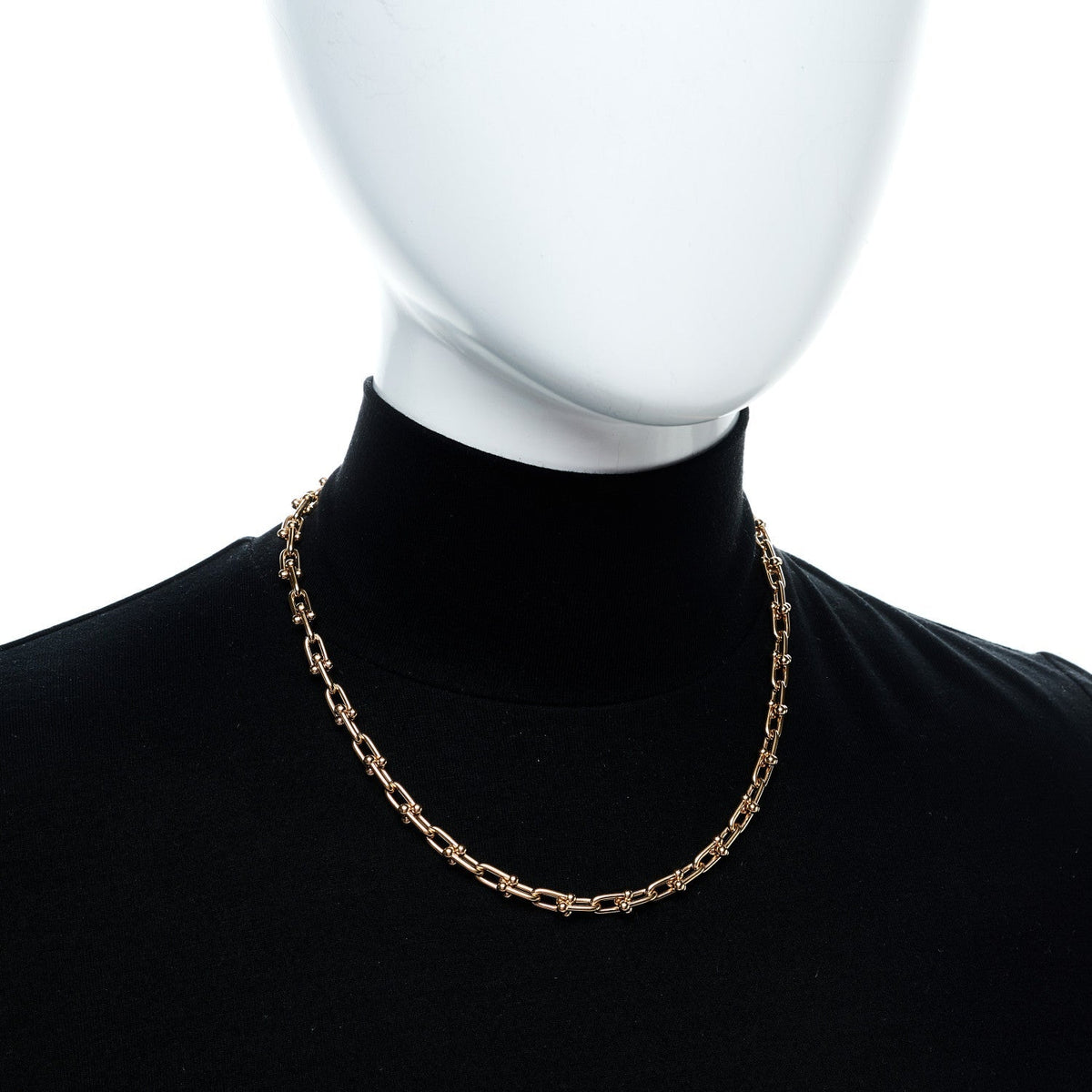 Tiffany 18K Rose Gold HardWear Link Necklace