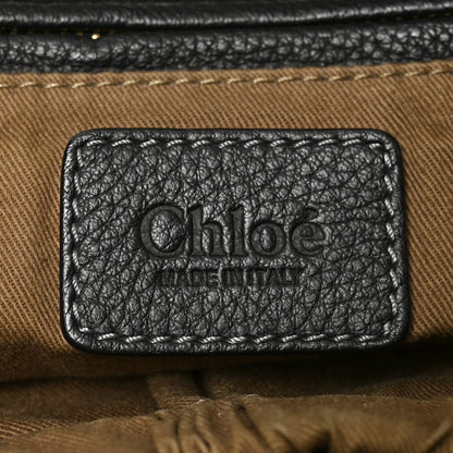 Chloe Calfskin Large Marcie Satchel Black