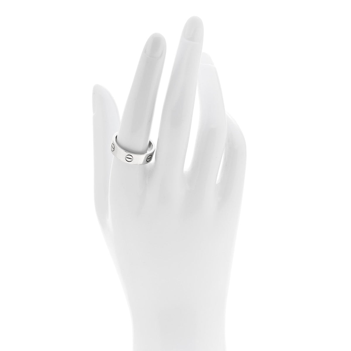 Cartier 18K White Gold 5.5mm LOVE Ring 59 8.75