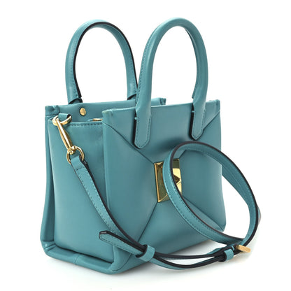 Valentino Garavani Nappa Small One Stud Handbag Marine Green