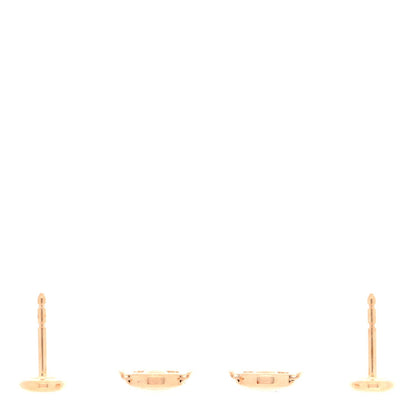 Hermes 18K Rose Gold TPM Farandole Stud Earrings