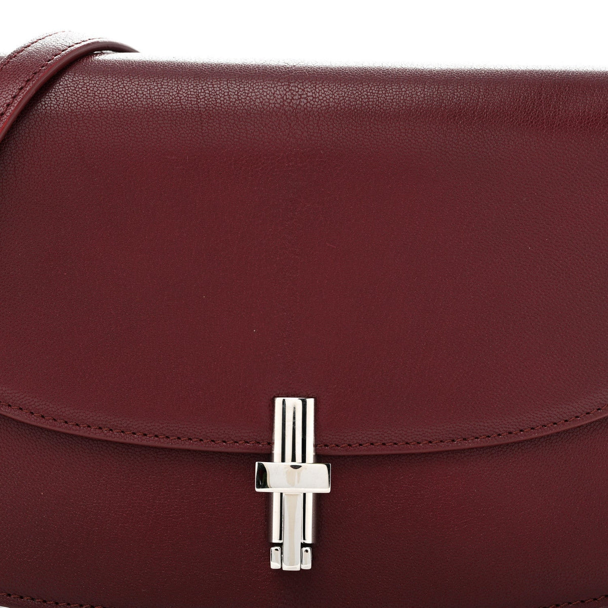 The Row Goatskin The Sofia 8.75 Crossbody Burgundy