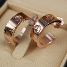 18K Gold Cartier Love Earrings