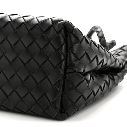 Bottega Veneta Nappa Intrecciato Medium Andiamo Shoulder Bag Black