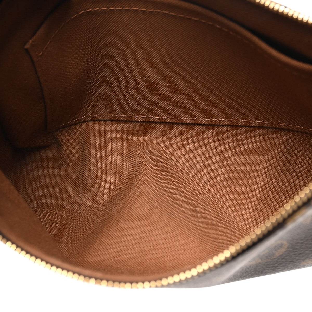 Louis Vuitton Monogram Coated Canvas Pochette Accessories NM Brown