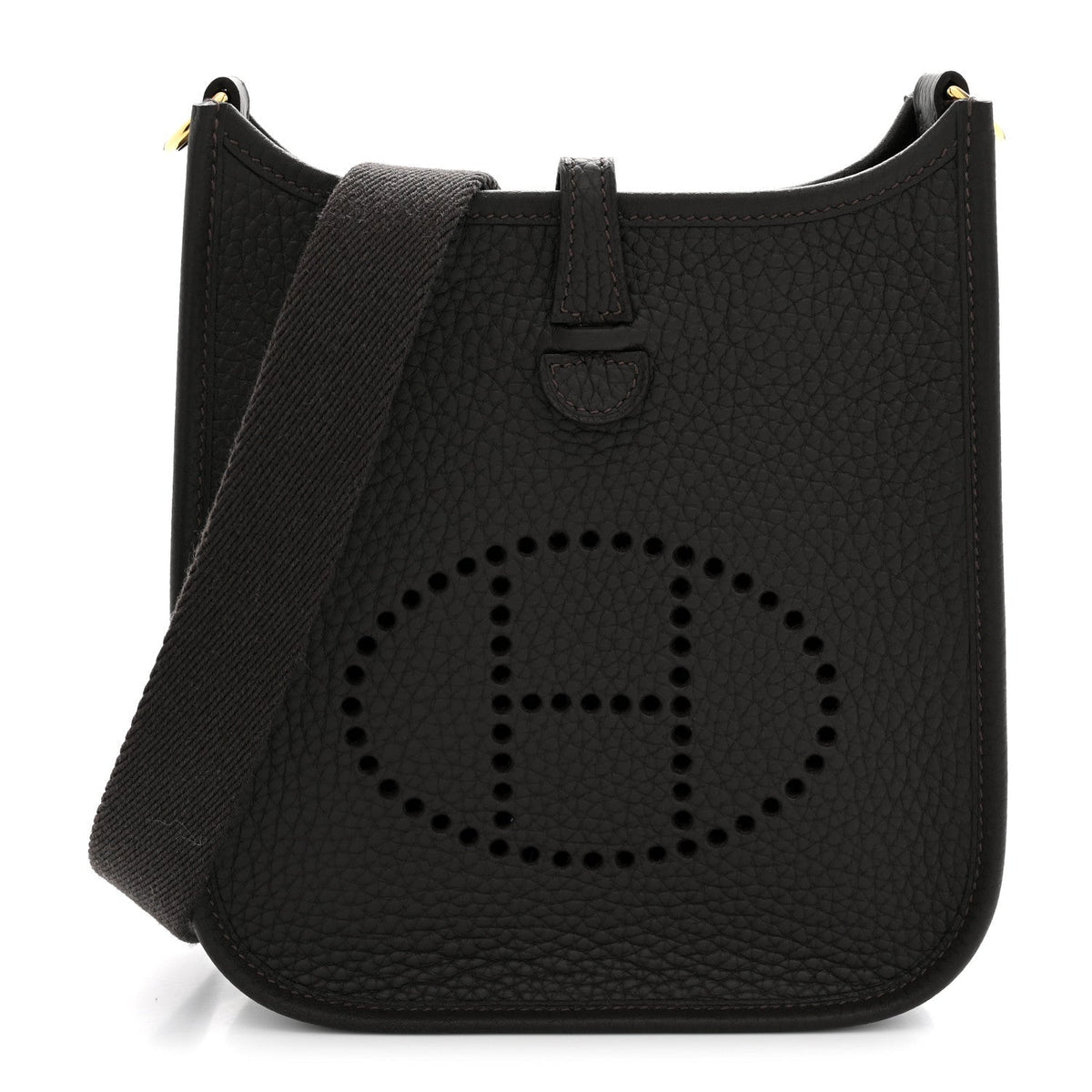 Hermès Taurillon Clemence Evelyne TPM Bai Brun