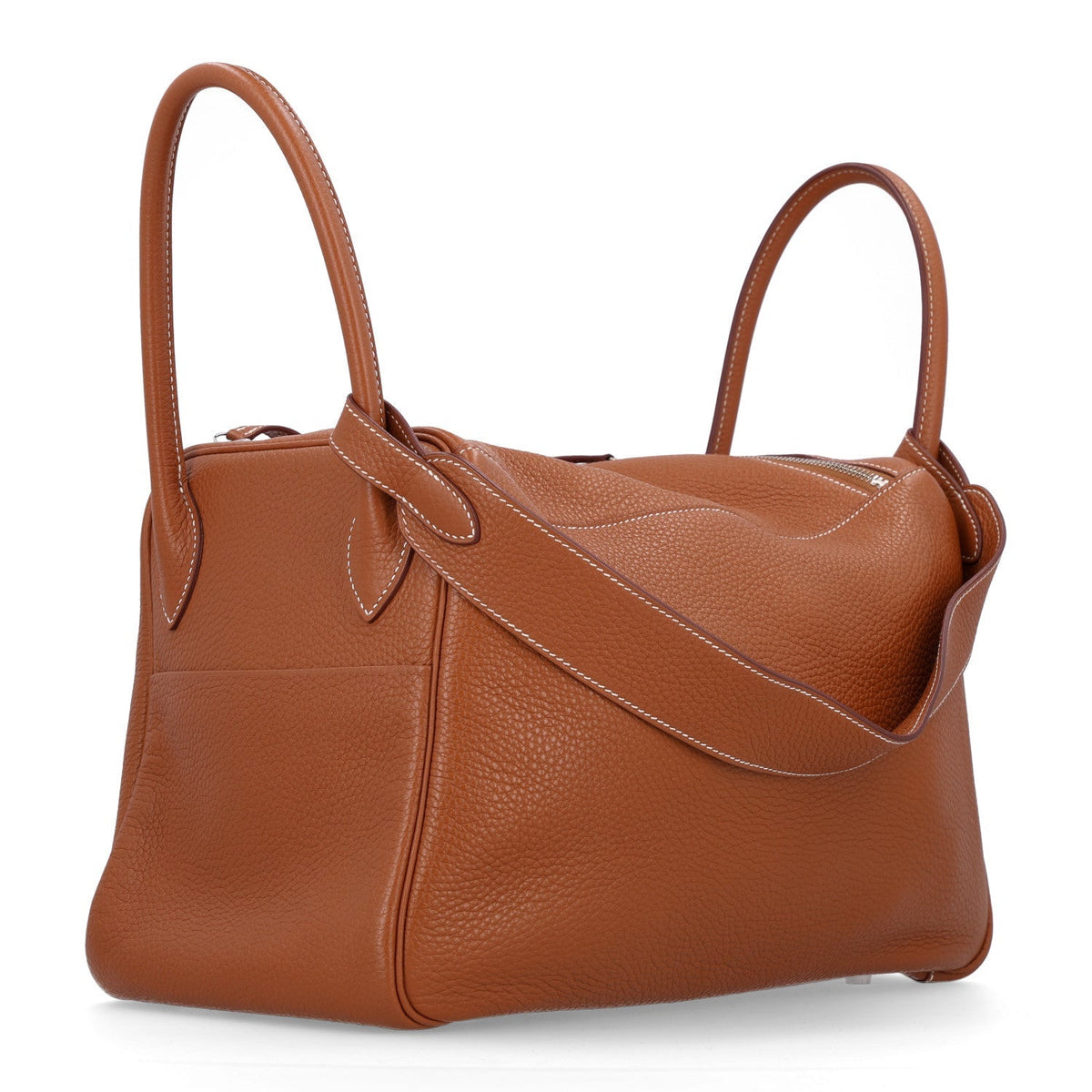 Hermes Taurillon Clemence Lindy 34 Bag Gold
