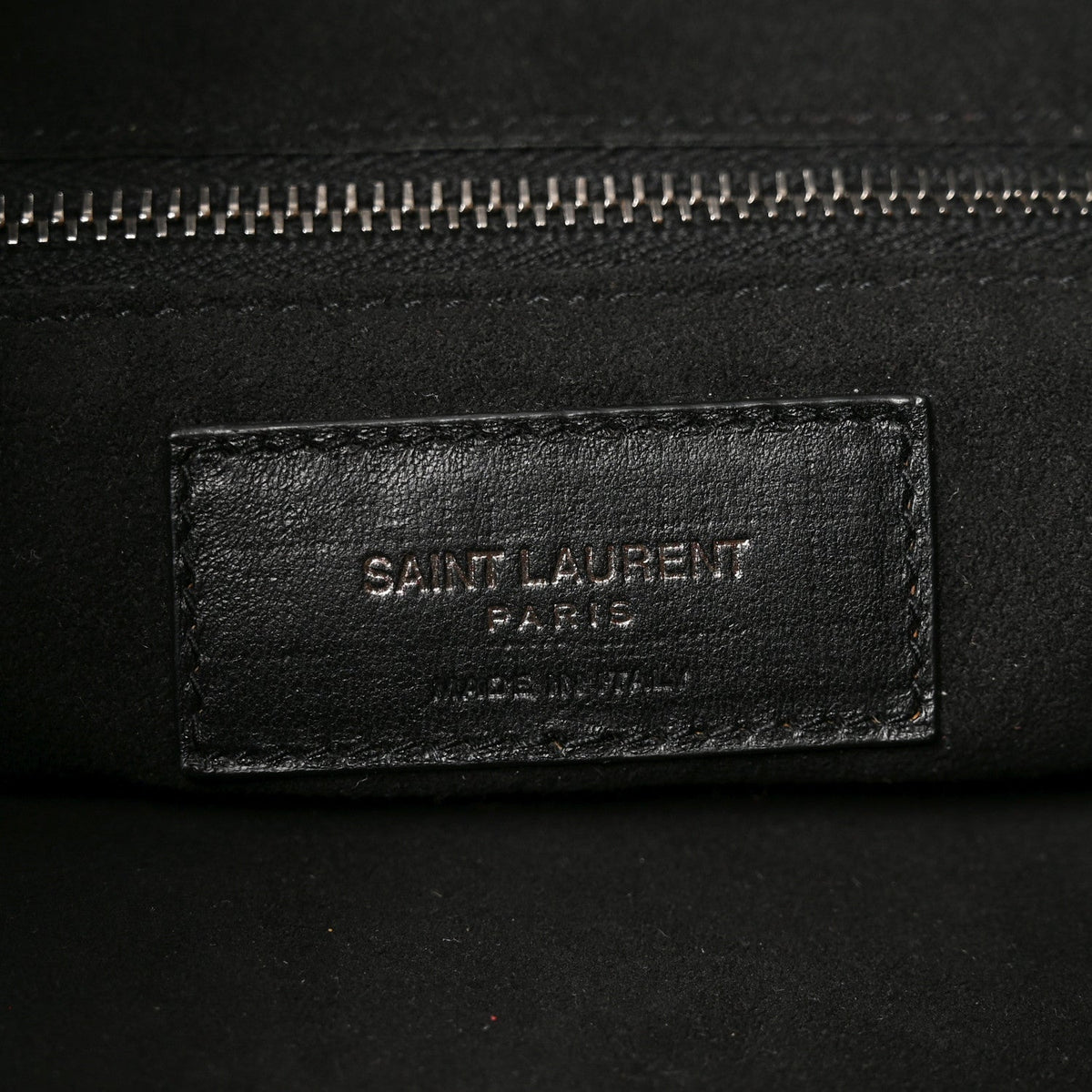 Saint Laurent Calfskin Ring Tote Black Brown