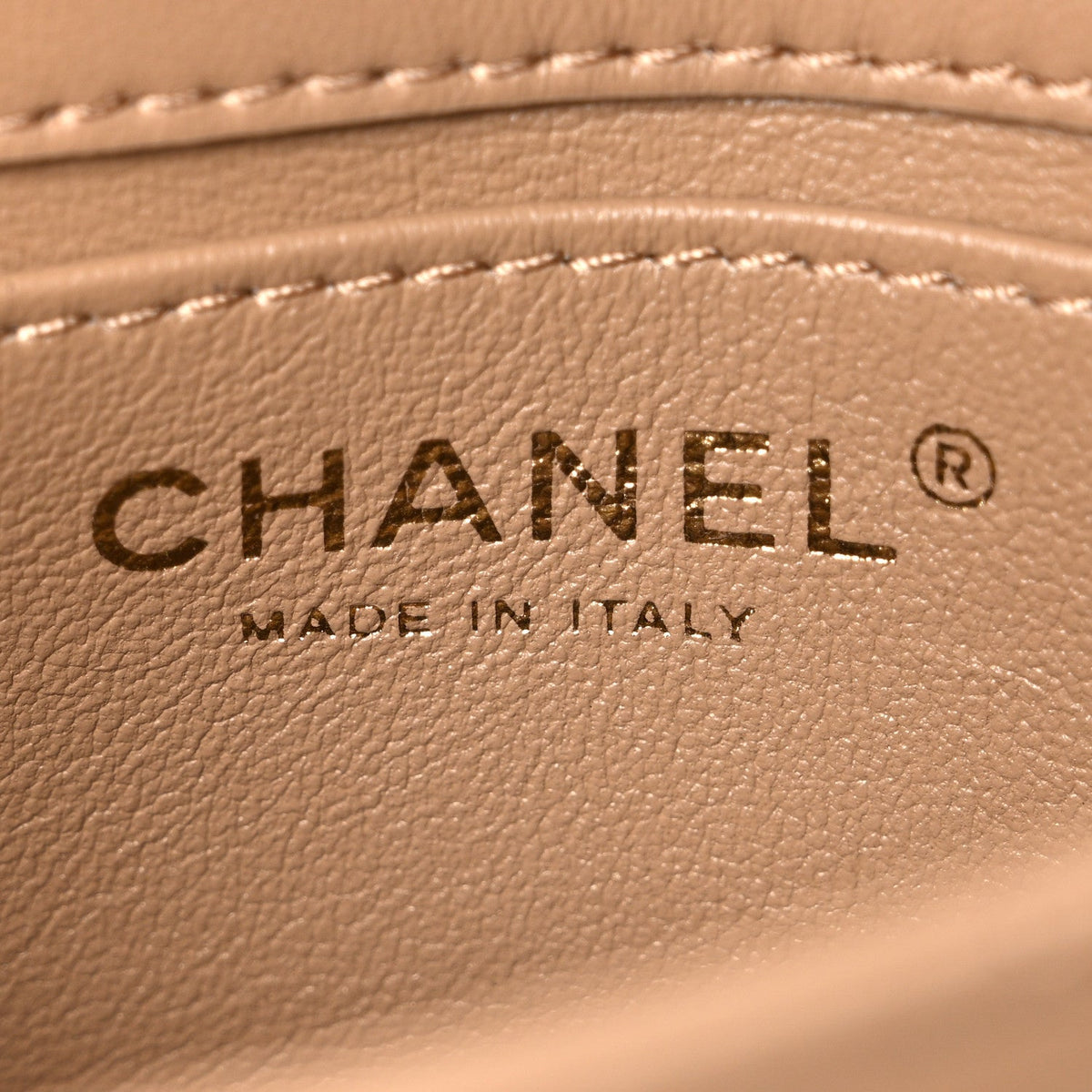 Chanel Lambskin Quilted Mini Heart Charms Flap Beige 1908674