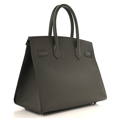 Hermes Epsom Birkin Sellier 30 Bag Vert De Gris