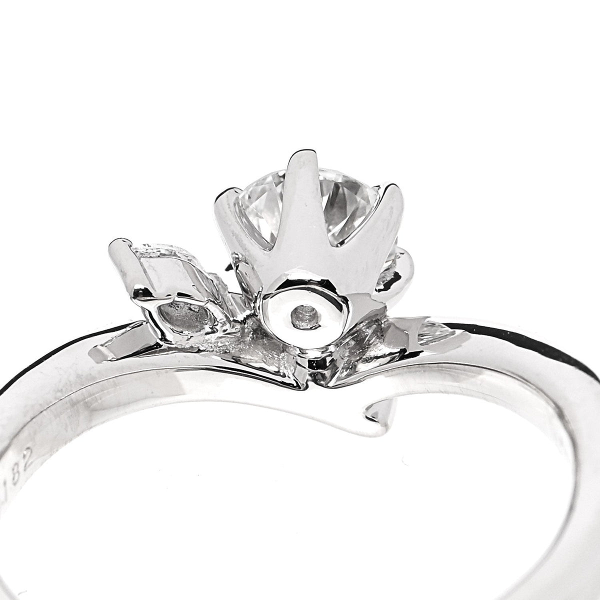 Parker & West by FASHIONPHILEPlatinum Diamond .50ctw Round Marquise Cut Pave Ring  53 6.5