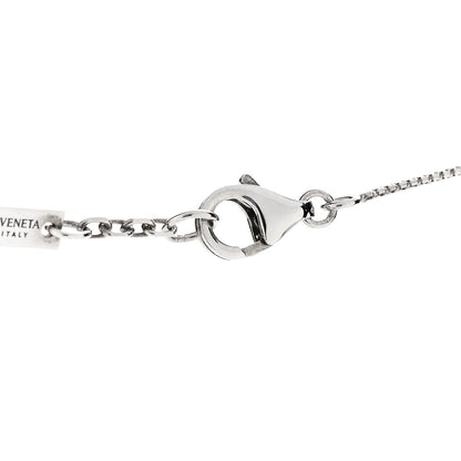 Bottega Veneta Sterling Silver Drop Pendant Necklace Green