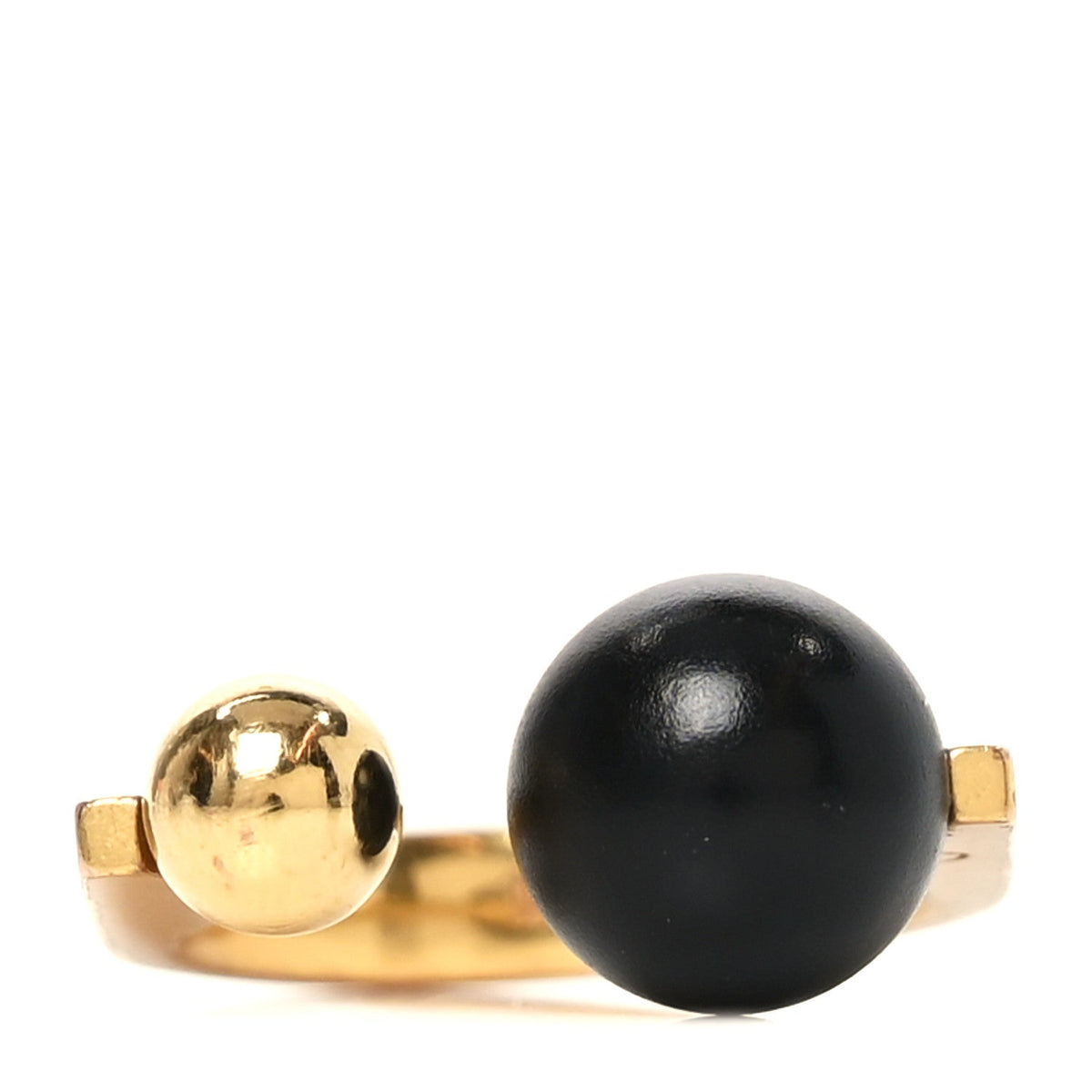 Christian Dior Metal Tribales New Look Ring Black Gold 6