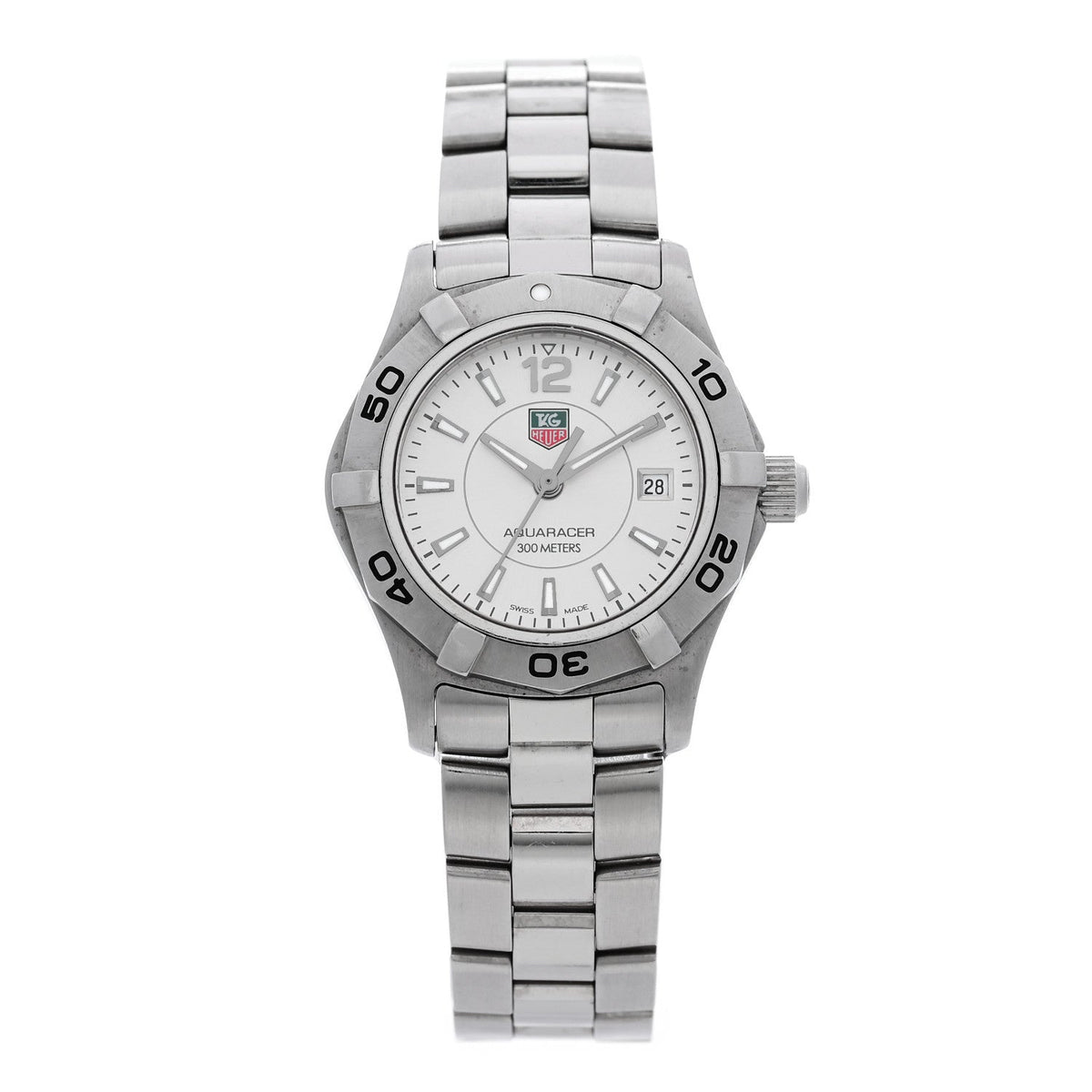 Tag Heuer Stainless Steel 27mm Aquaracer Watch WAF1412