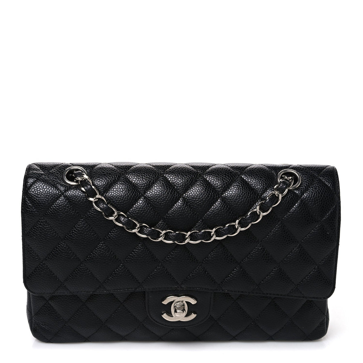 Chanel Caviar Quilted Medium Double Flap Bag Black