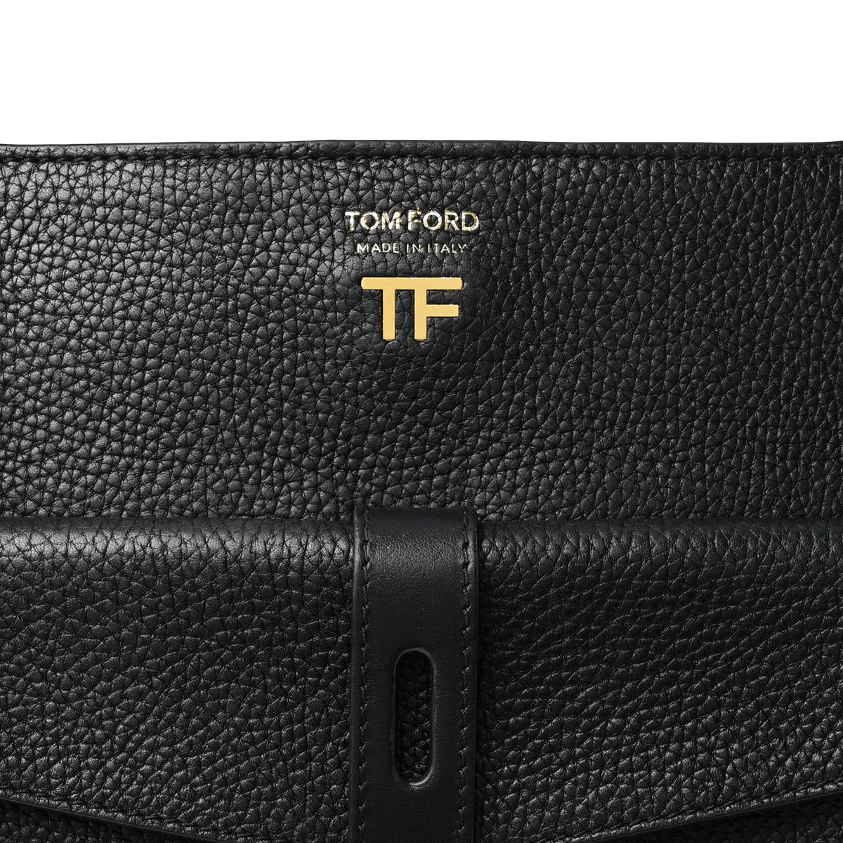 Tom Ford Grained Calfskin Rialto Crossbody Black